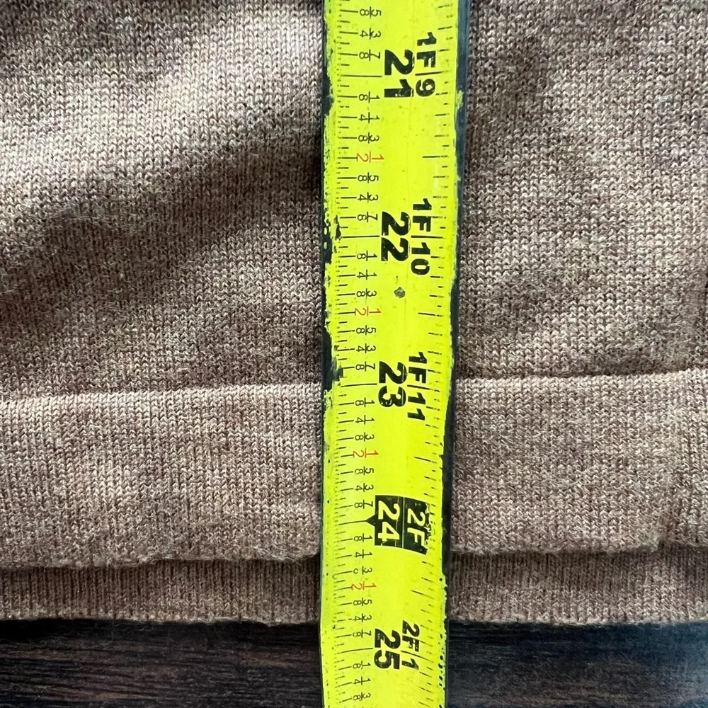 J. Crew Tan Long Sleeve Knit Polo - Picture 6 of 6